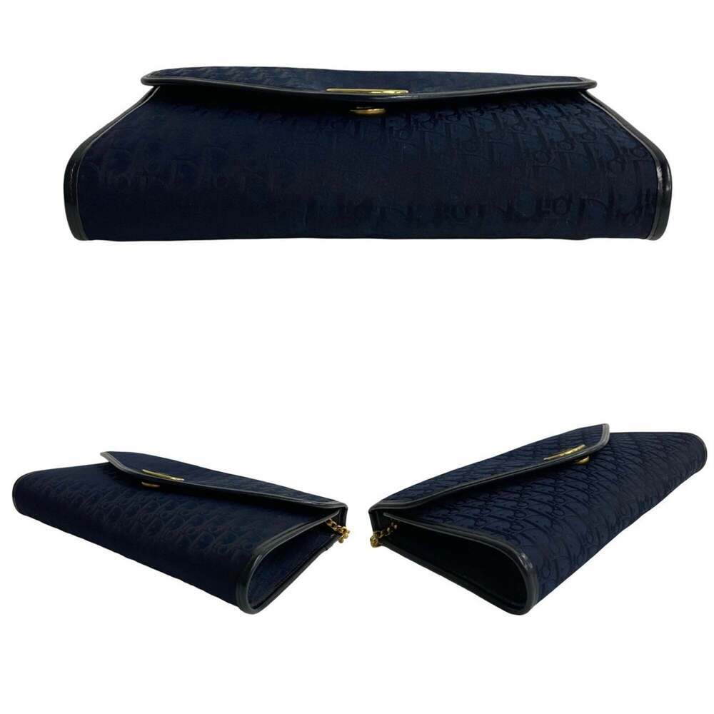 CHRISTIAN DIOR Blue Leather Trotter Shoulder Bag - Picture 6 of 9
